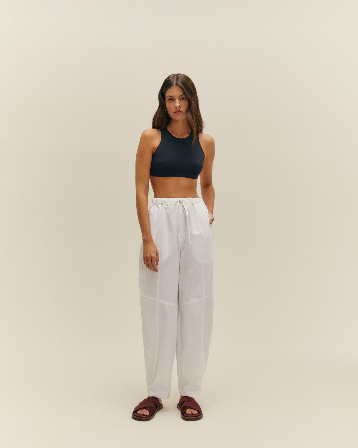 PANTALONI LAURA BIANCO SPORCO