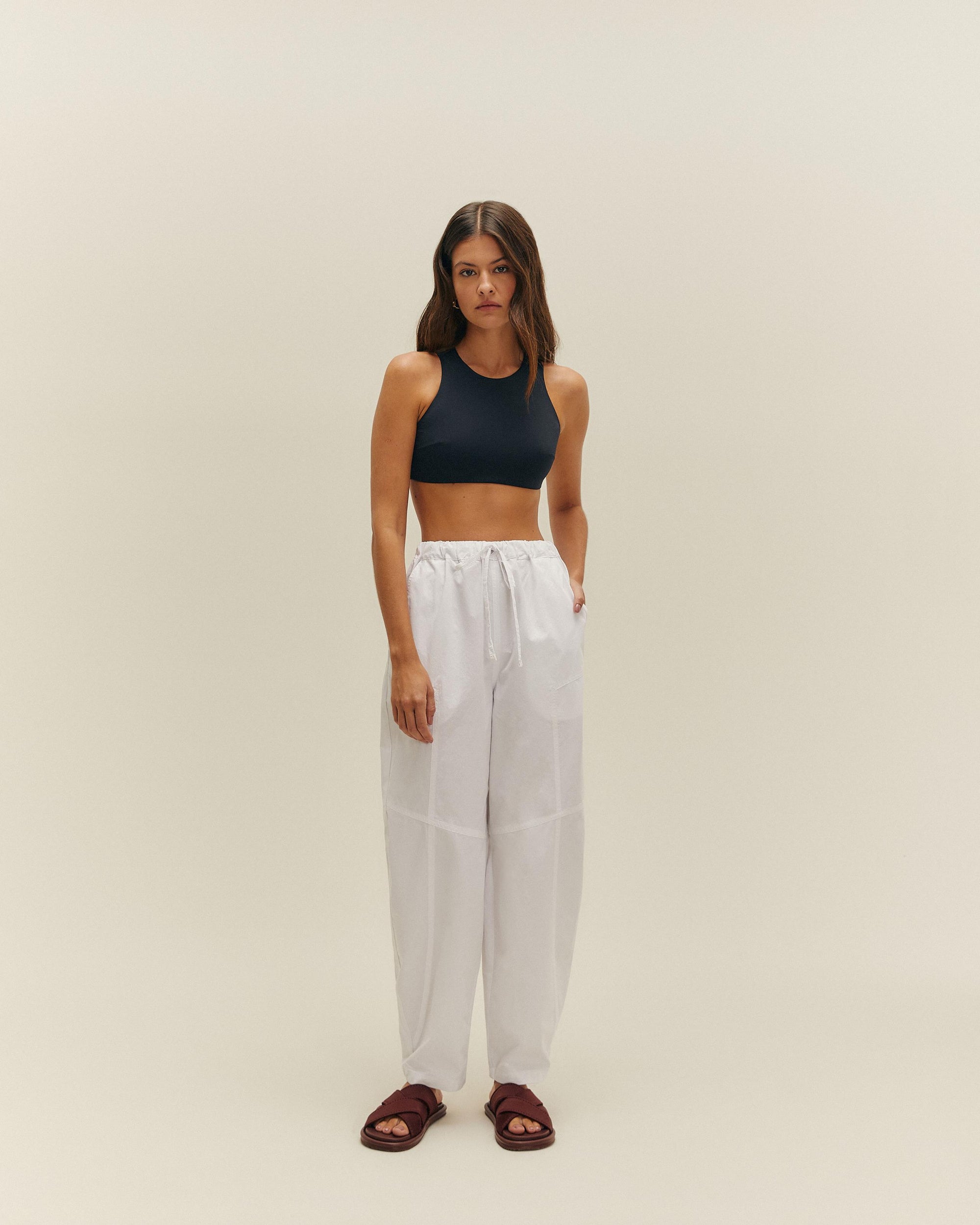 PANTALONI LAURA BIANCO SPORCO