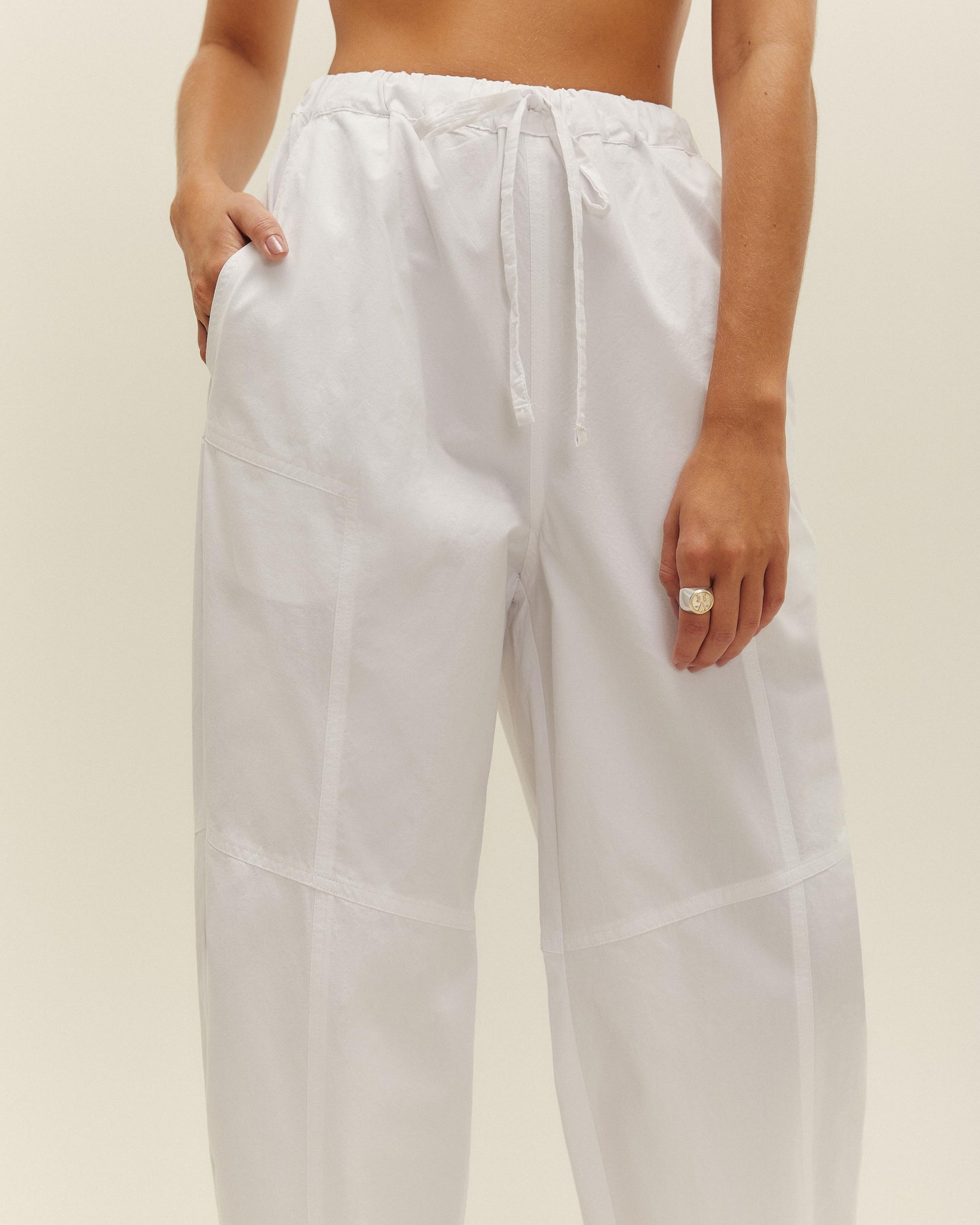 PANTALONI LAURA BIANCO SPORCO