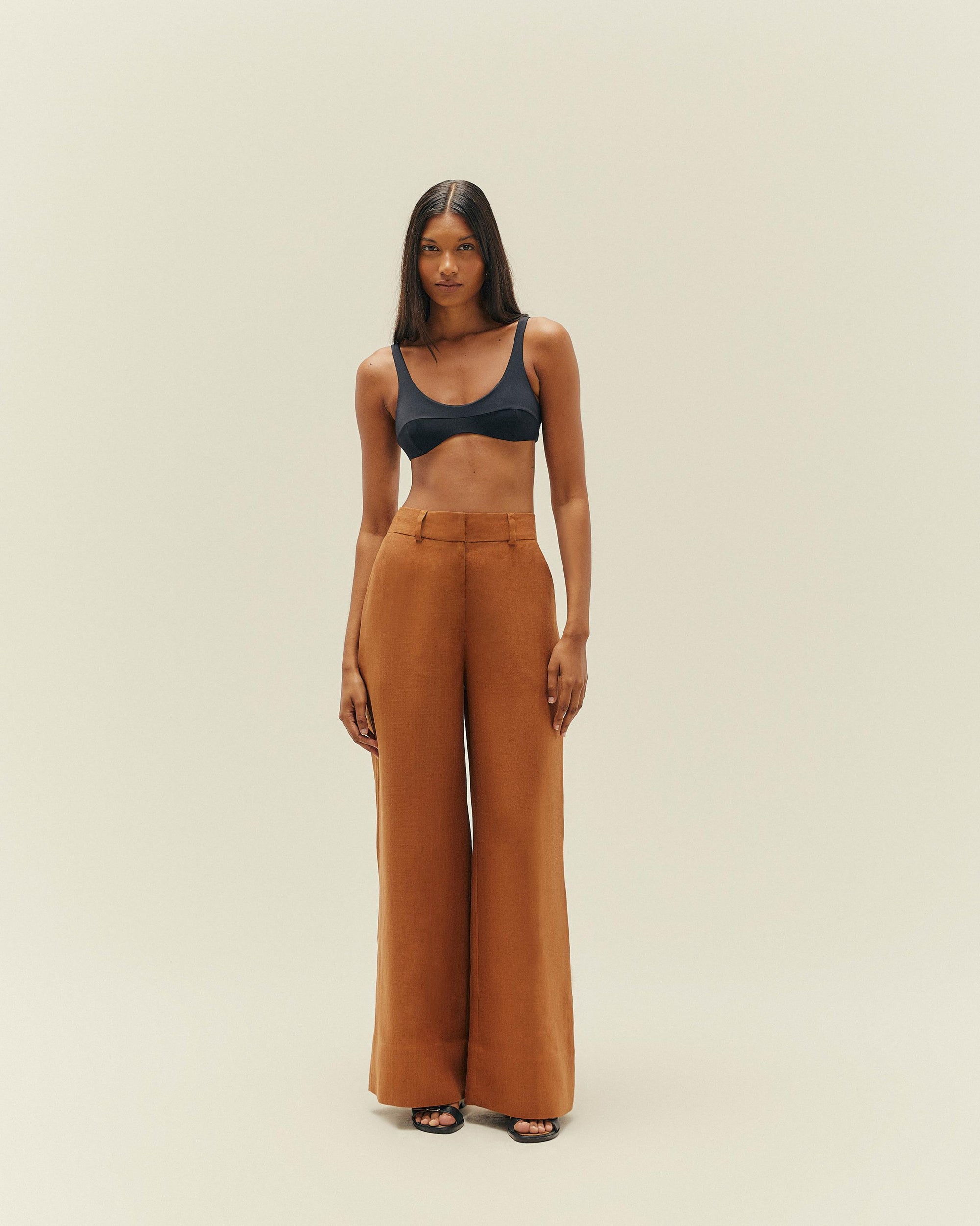PANTALON GIOVANNA CHÂTAIGNE