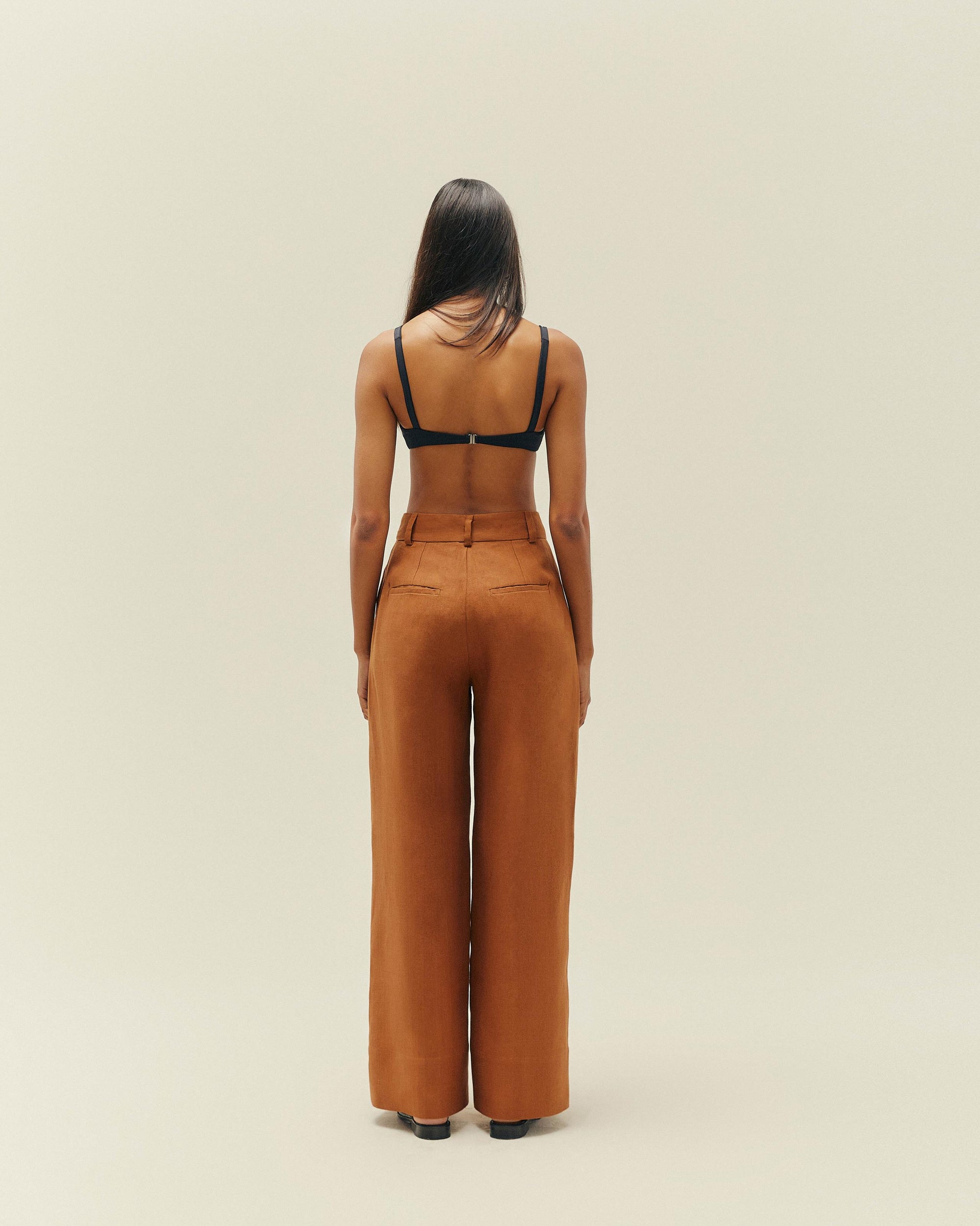 PANTALON GIOVANNA CHÂTAIGNE