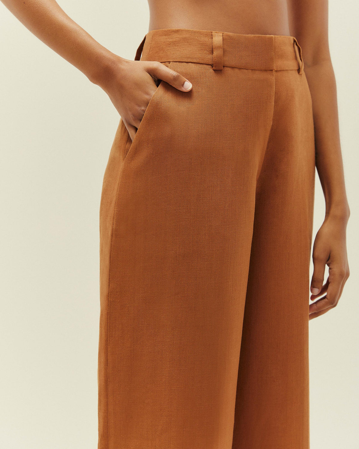 PANTALON GIOVANNA CHÂTAIGNE
