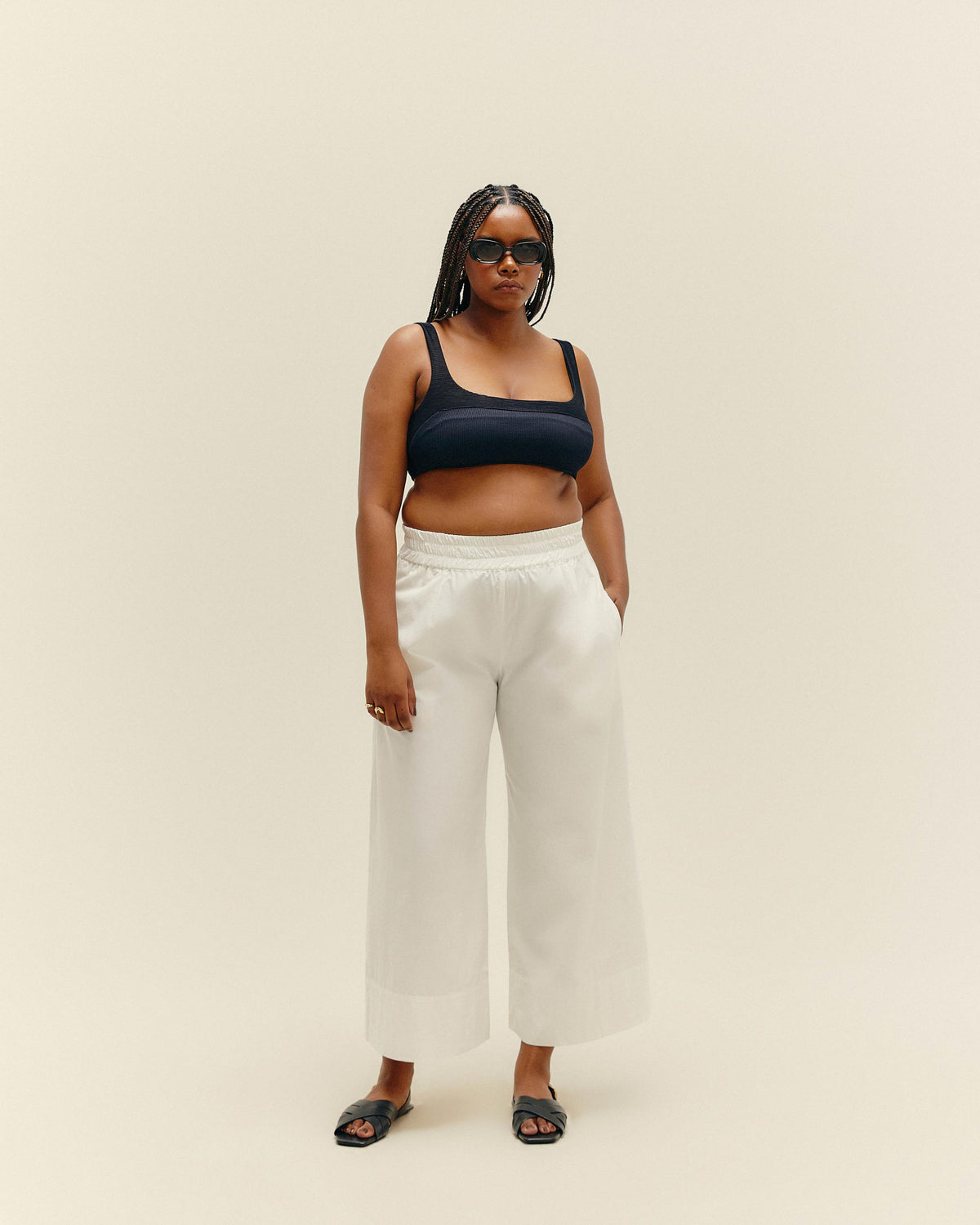 PANTALONI LIVIA BIANCO SPORCO