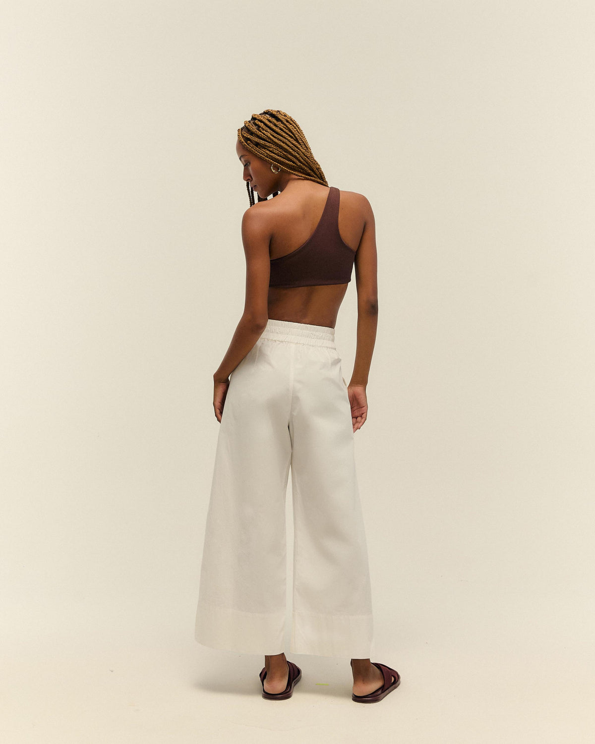 PANTALONI LIVIA BIANCO SPORCO