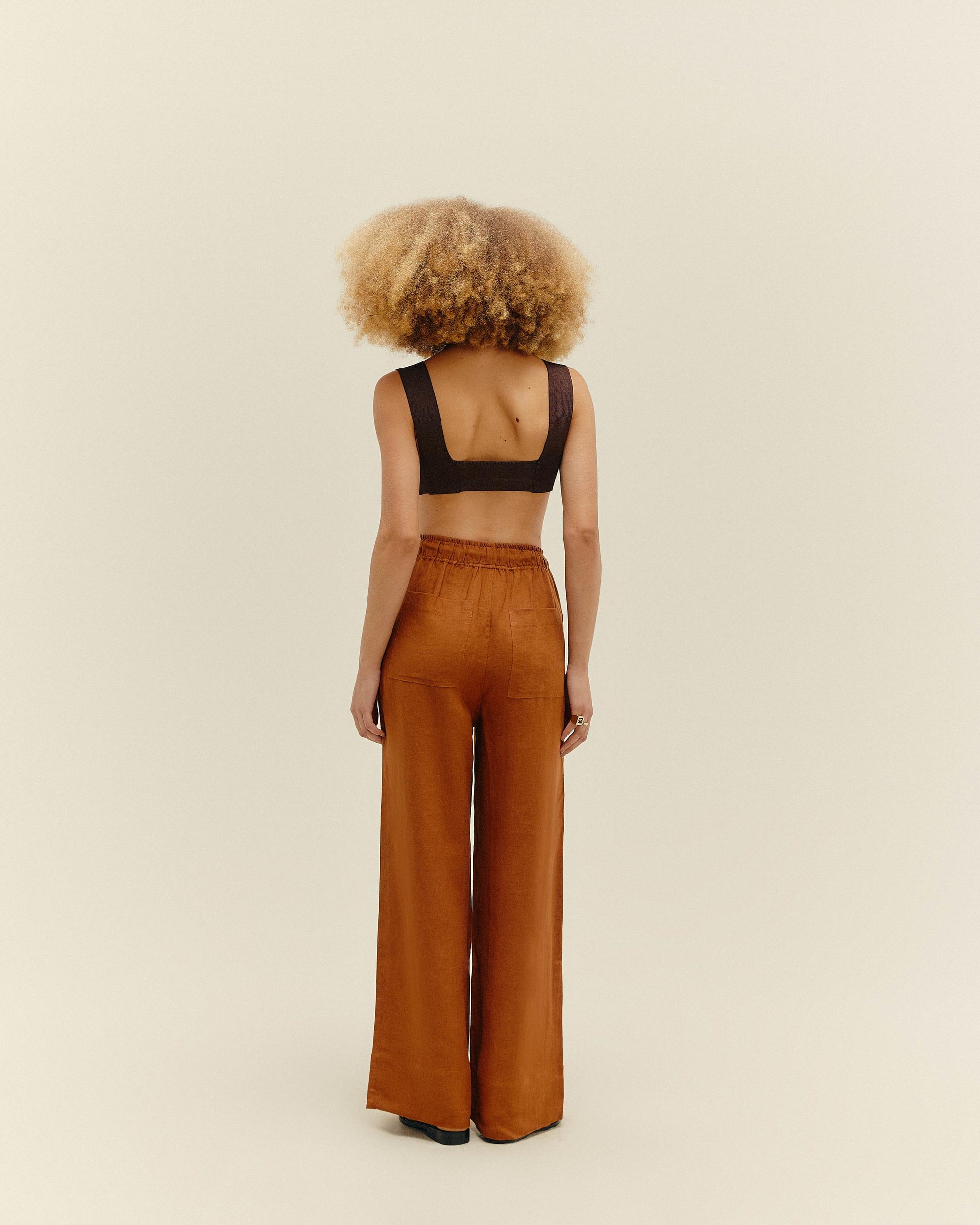 PANTALONES IRENE MARRÓN MEDIO
