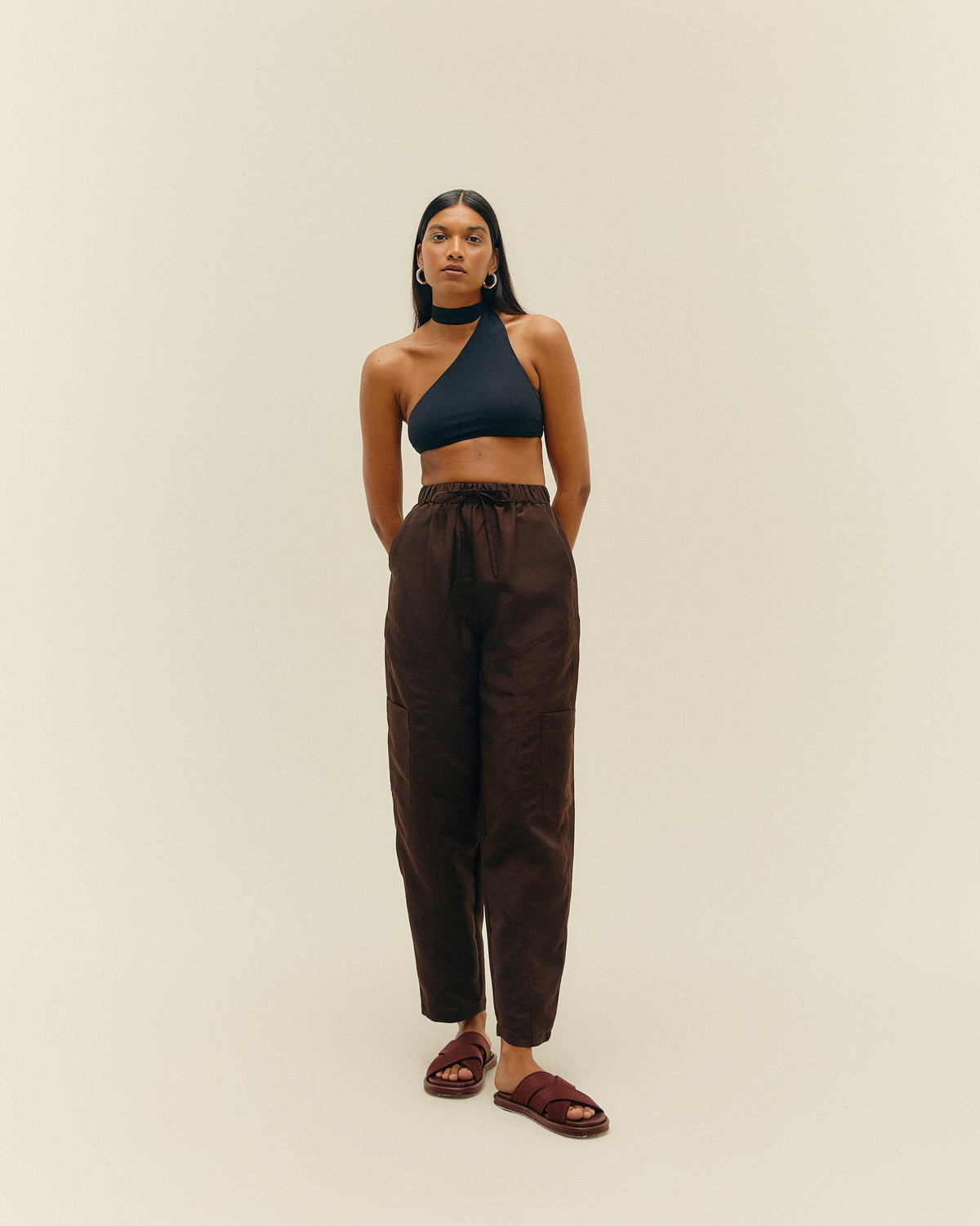 PANTALON VIVIAN BRAUNA MARRON