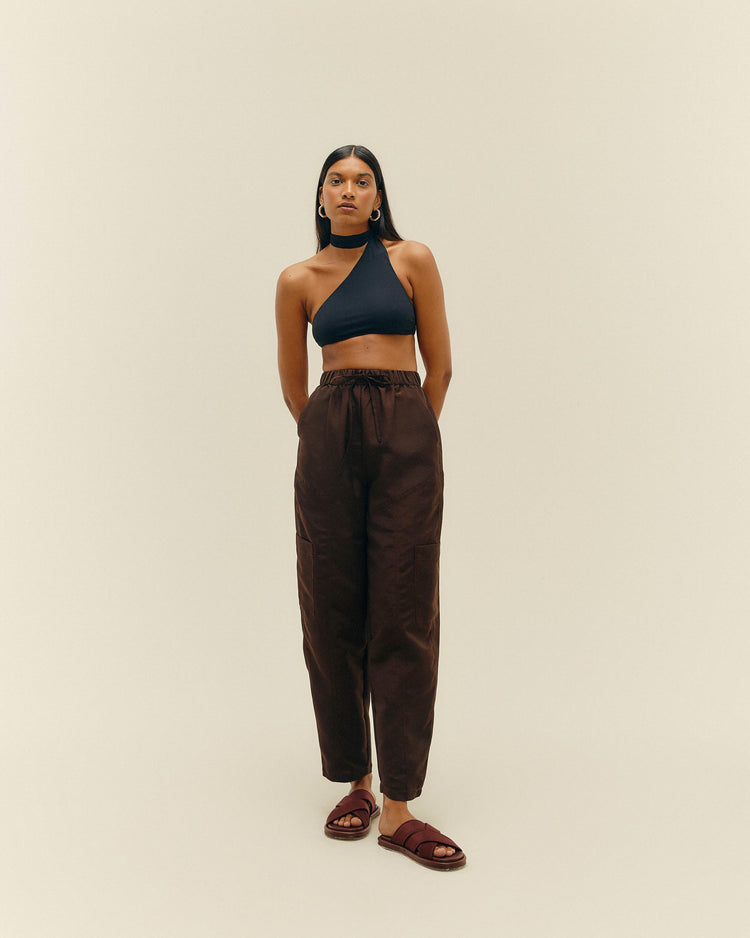 PANTALON VIVIAN BRAUNA MARRON