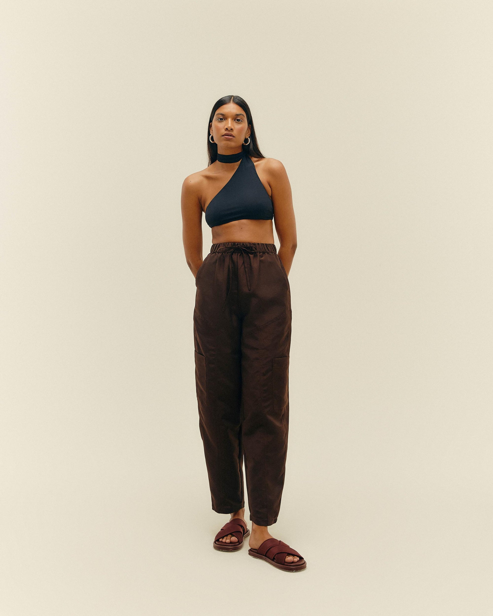 PANTALON VIVIAN BRAUNA MARRON