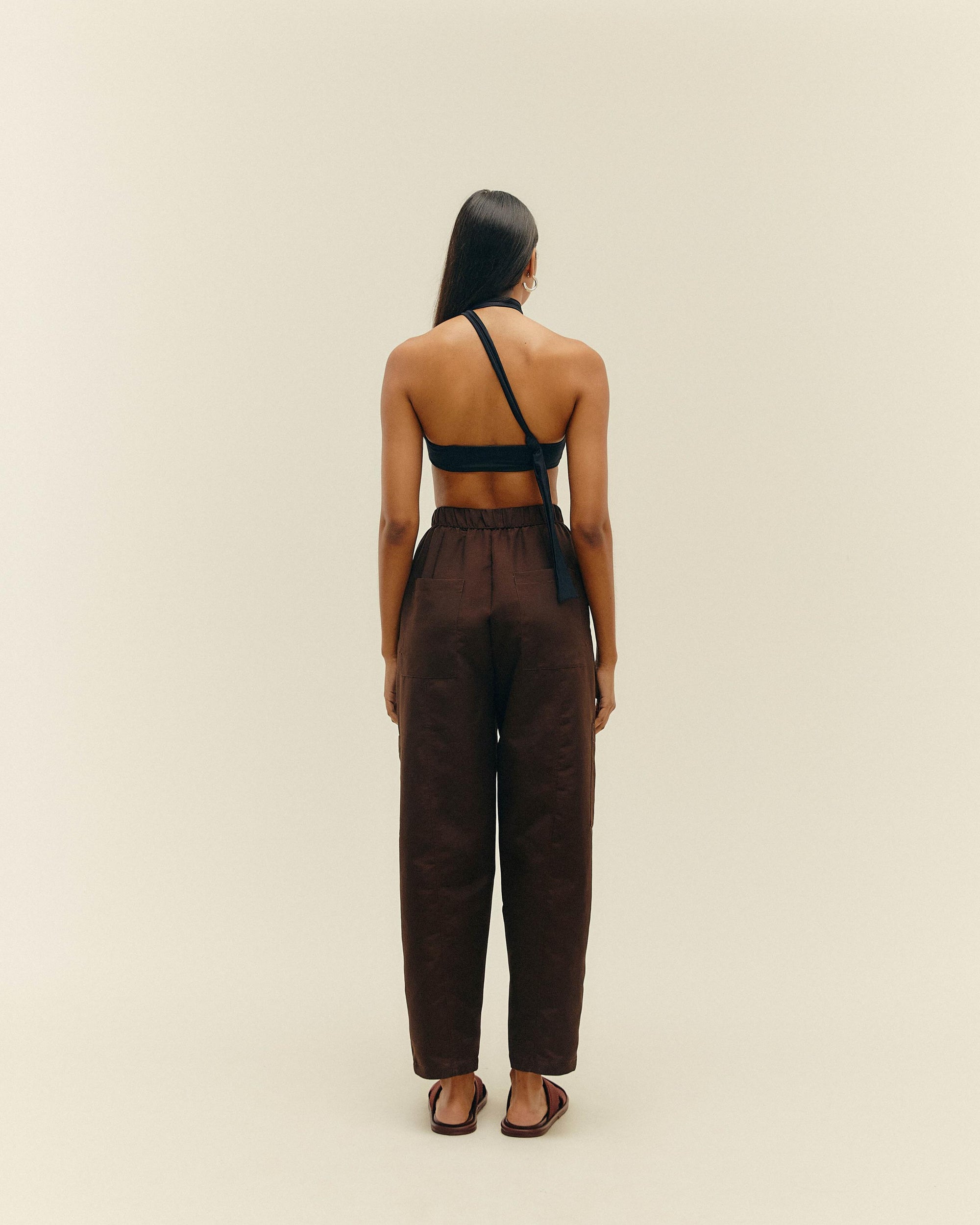 PANTALON VIVIAN BRAUNA MARRON