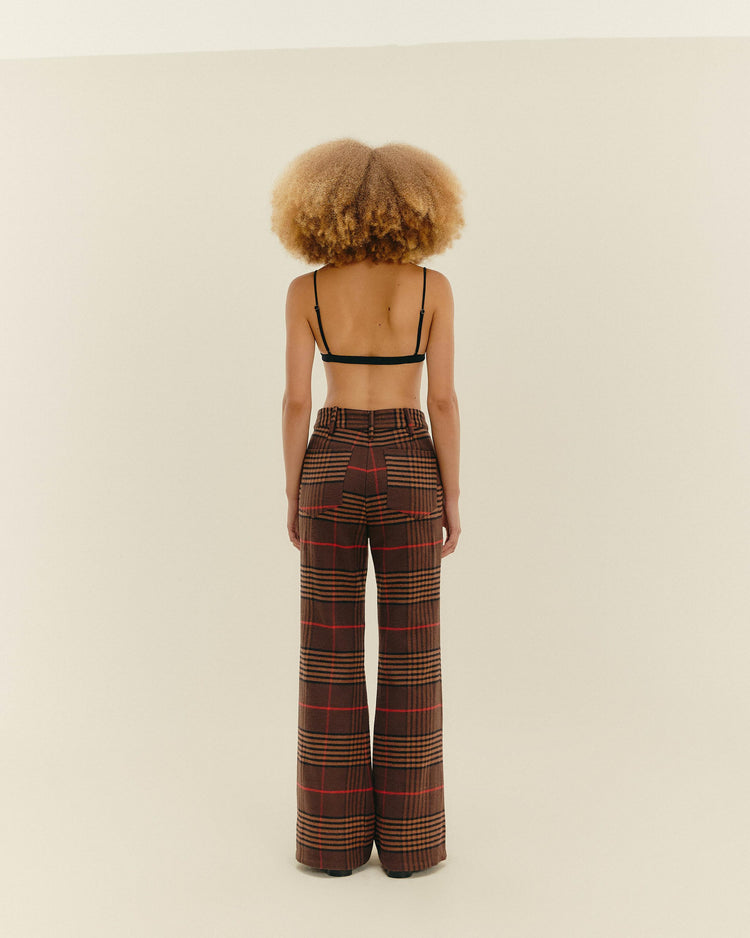 CALÇA LETICIA ESTAMPADO VINTAGE CHESS