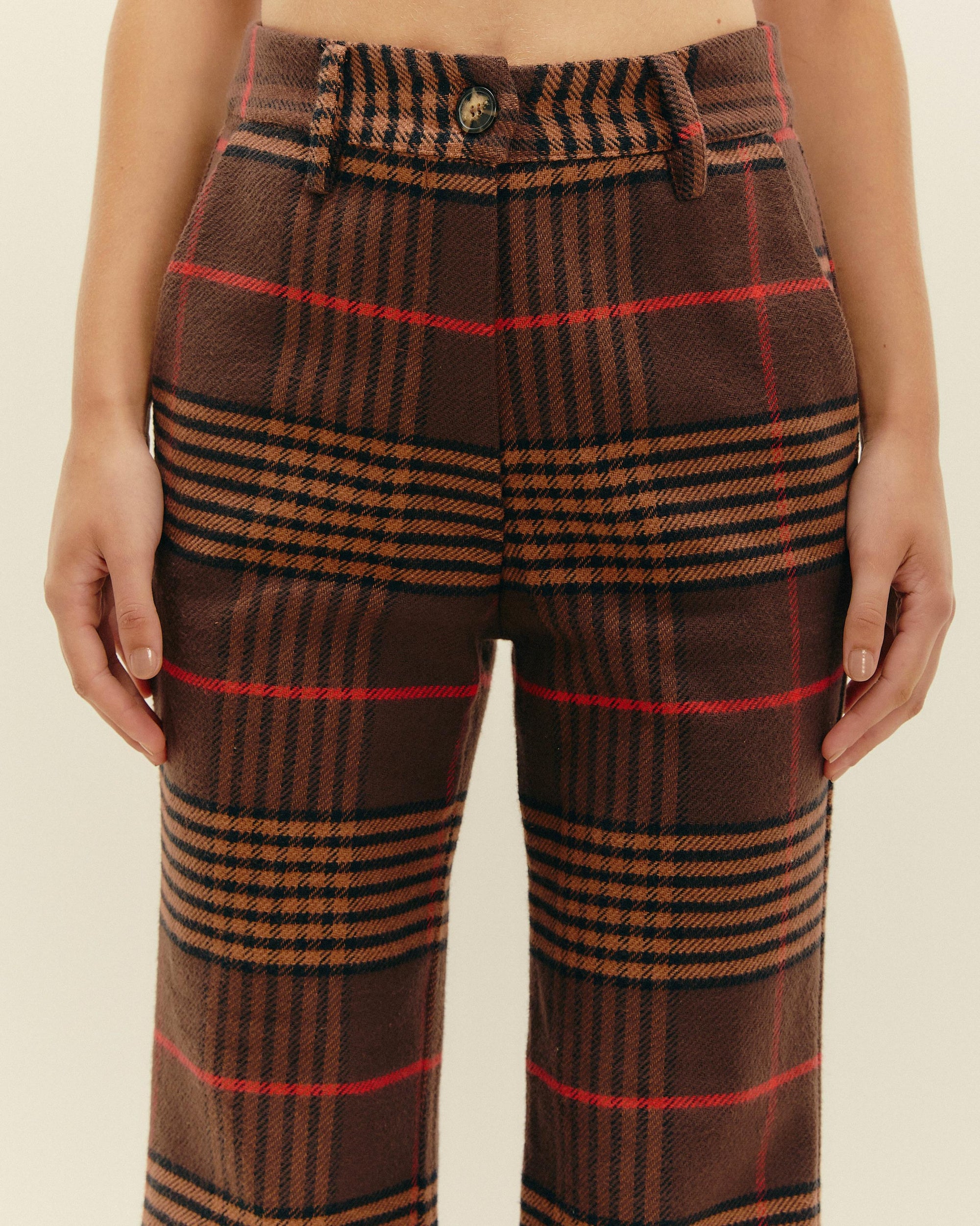 CALÇA LETICIA ESTAMPADO VINTAGE CHESS