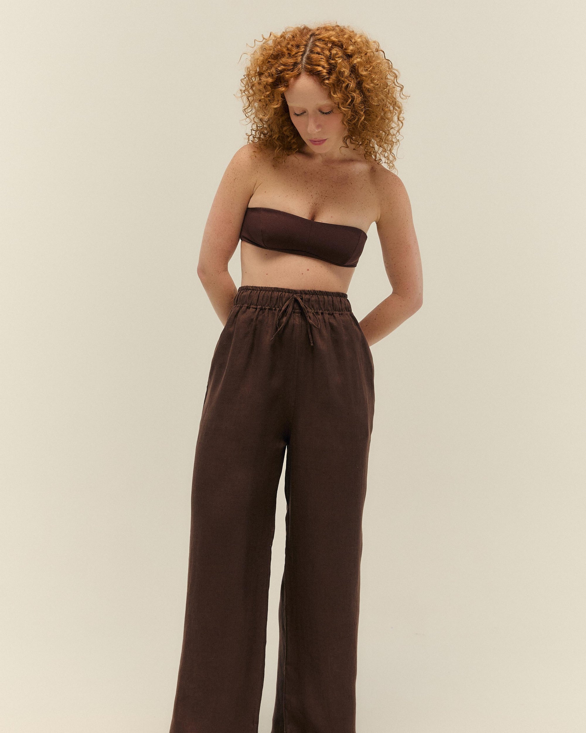 IRENE PANTS BRAUNA BROWN
