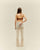 PANTALONI KNIT VICTORIA BIANCO SPORCO