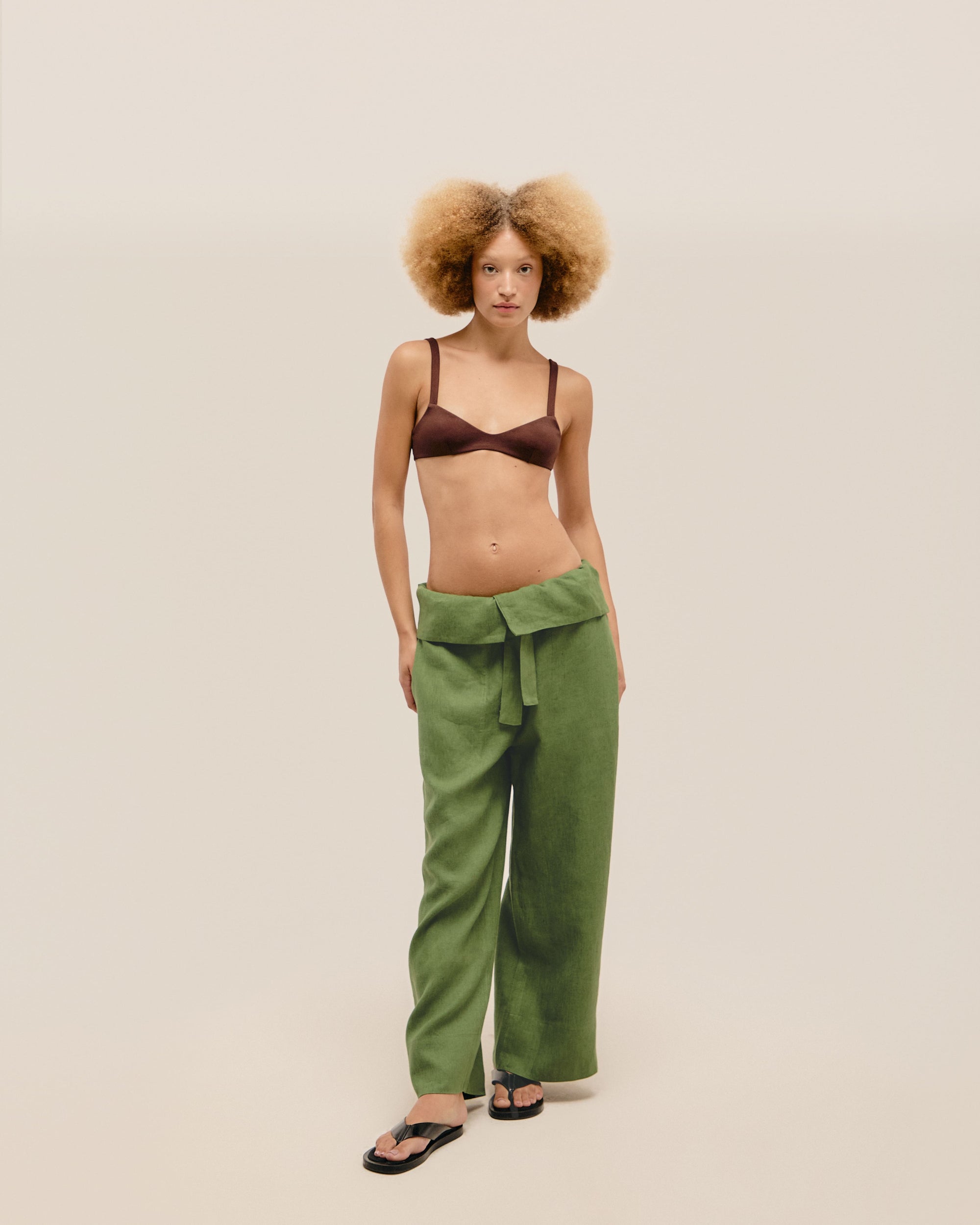GRAZI PANTS OLIVE GREEN
