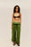 GRAZI LINEN PANTS OLIVE GREEN