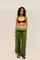 GRAZI LINEN PANTS OLIVE GREEN