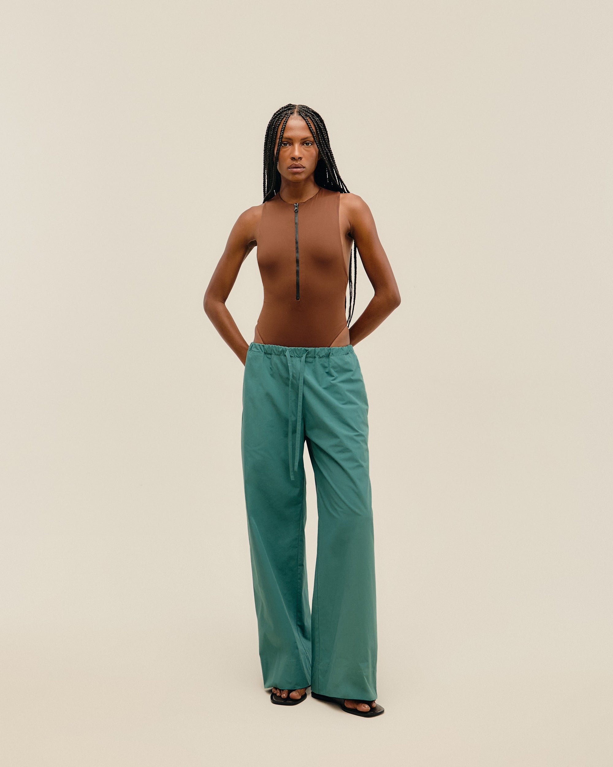 PANTALONI TAIS VERDE ALGA