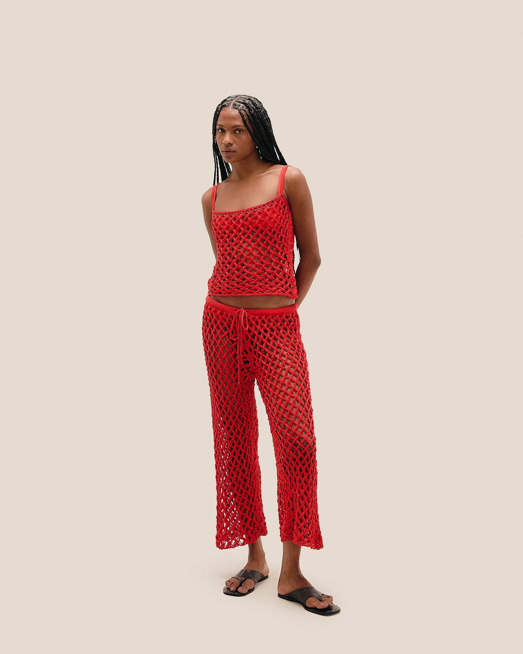 CLARA KNIT PANTS RED SHIFT