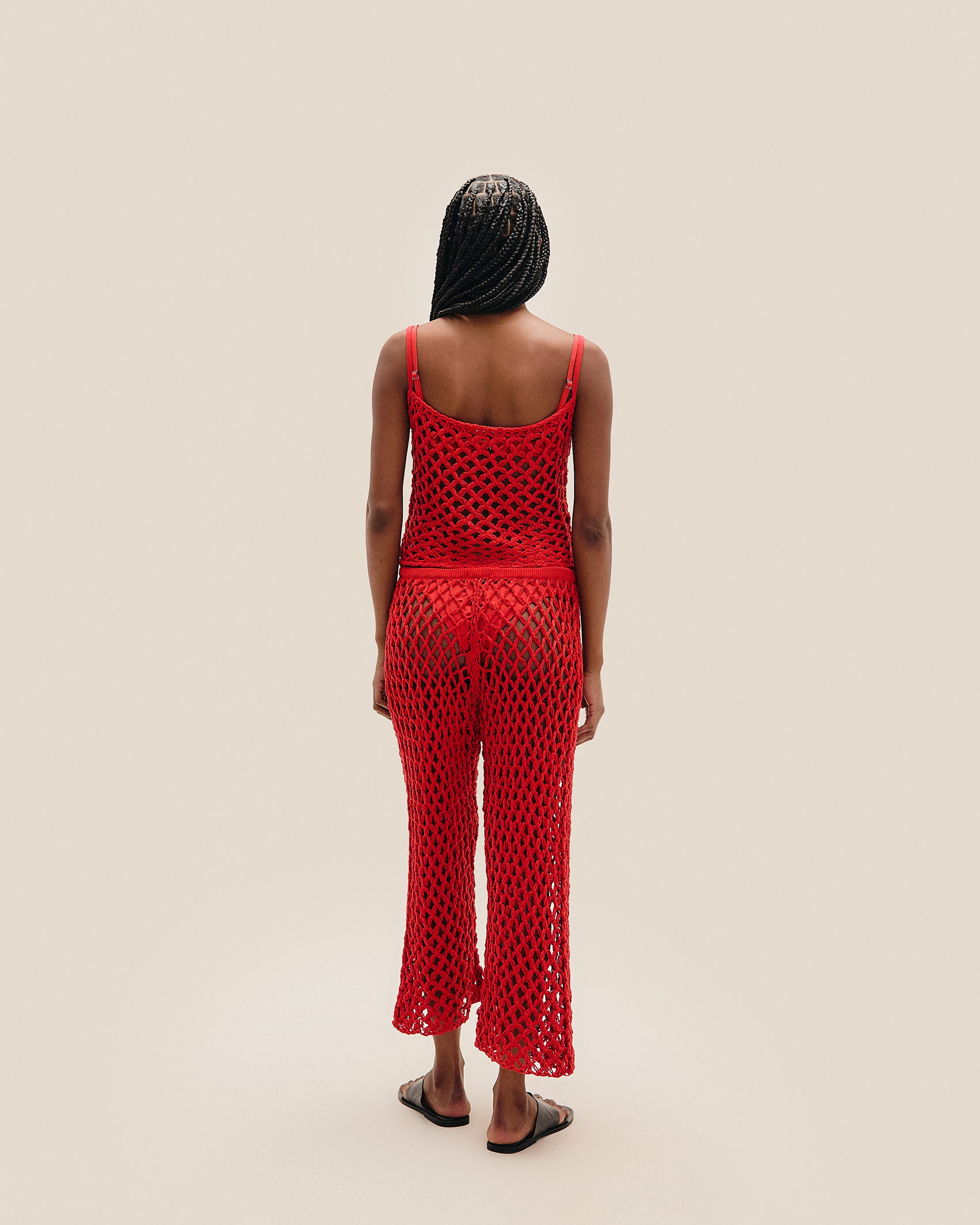 CLARA KNIT PANTS RED SHIFT