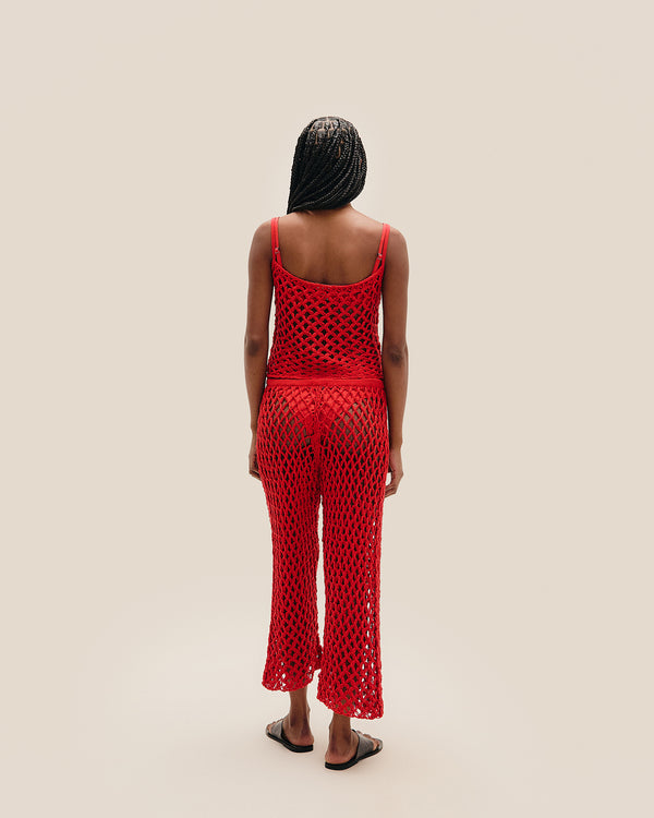 CLARA KNIT PANTS RED SHIFT