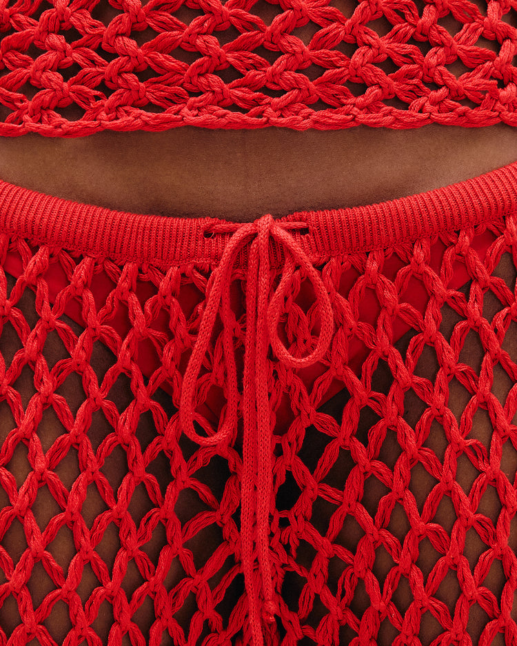 CLARA KNIT PANTS RED SHIFT