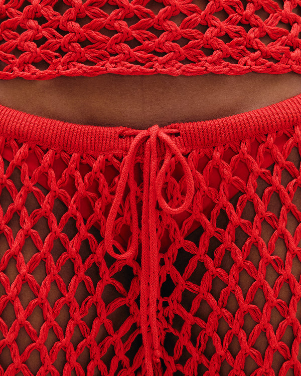 CLARA KNIT PANTS RED SHIFT