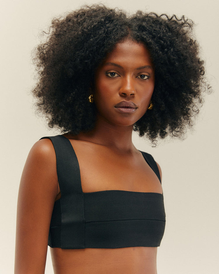 KNIT AMANDA TOP BLACK