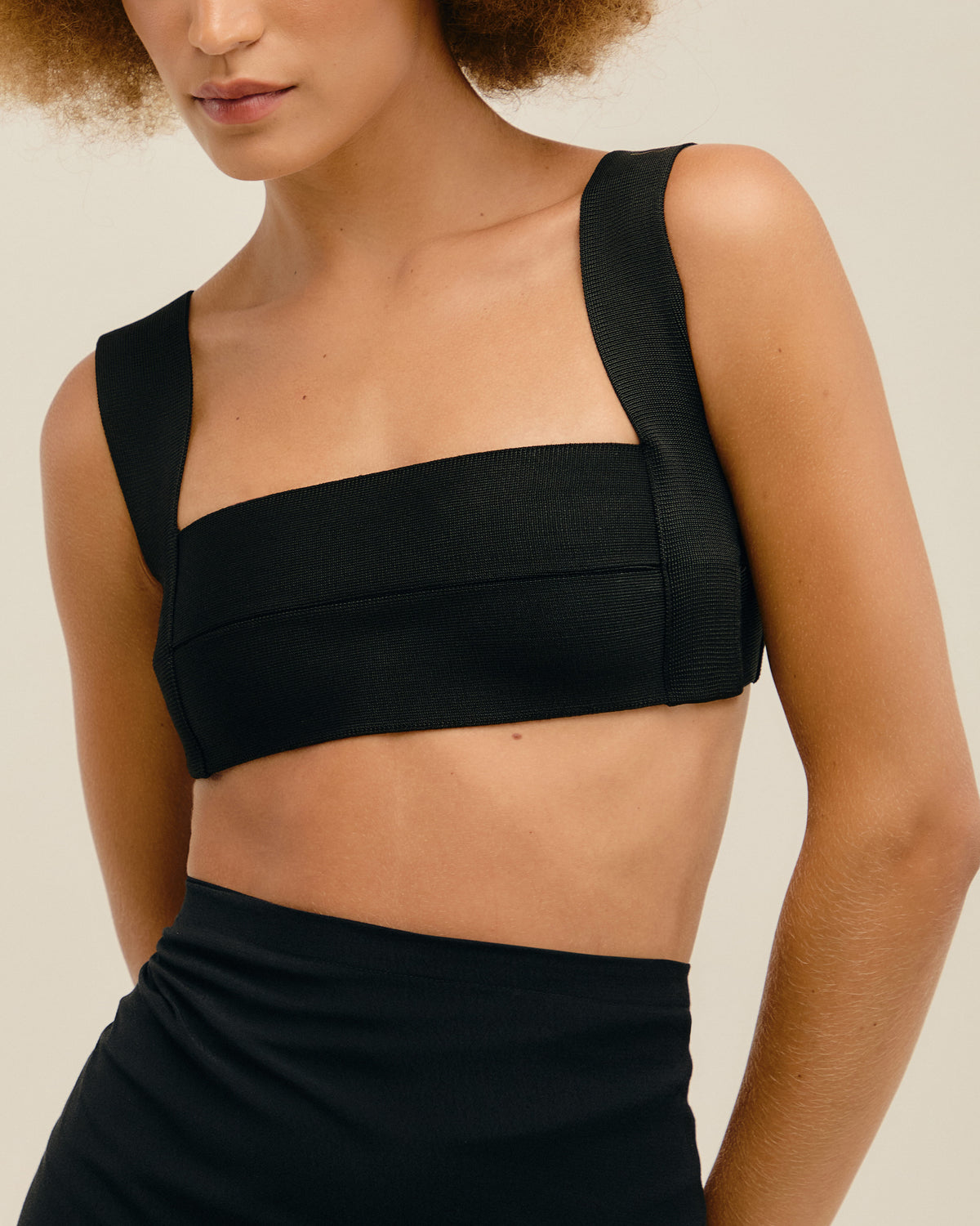 KNIT AMANDA TOP BLACK