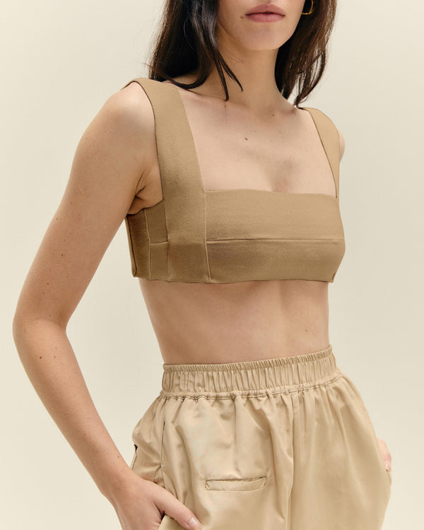 KNIT AMANDA TOP CUBAN SAND