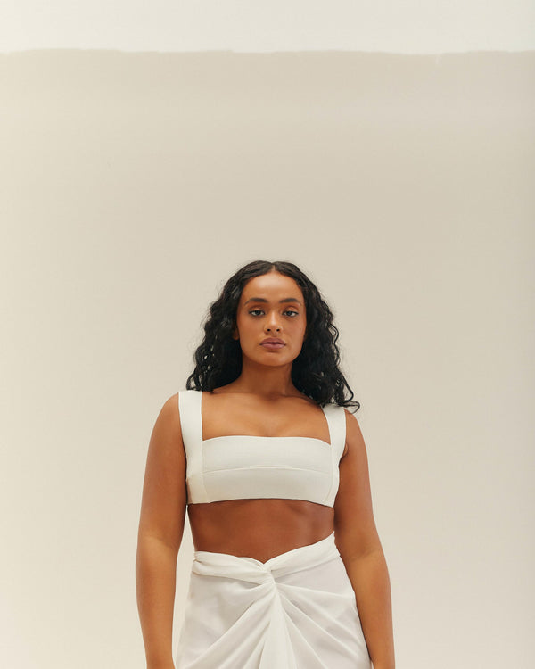 KNIT AMANDA TOP OFF-WHITE