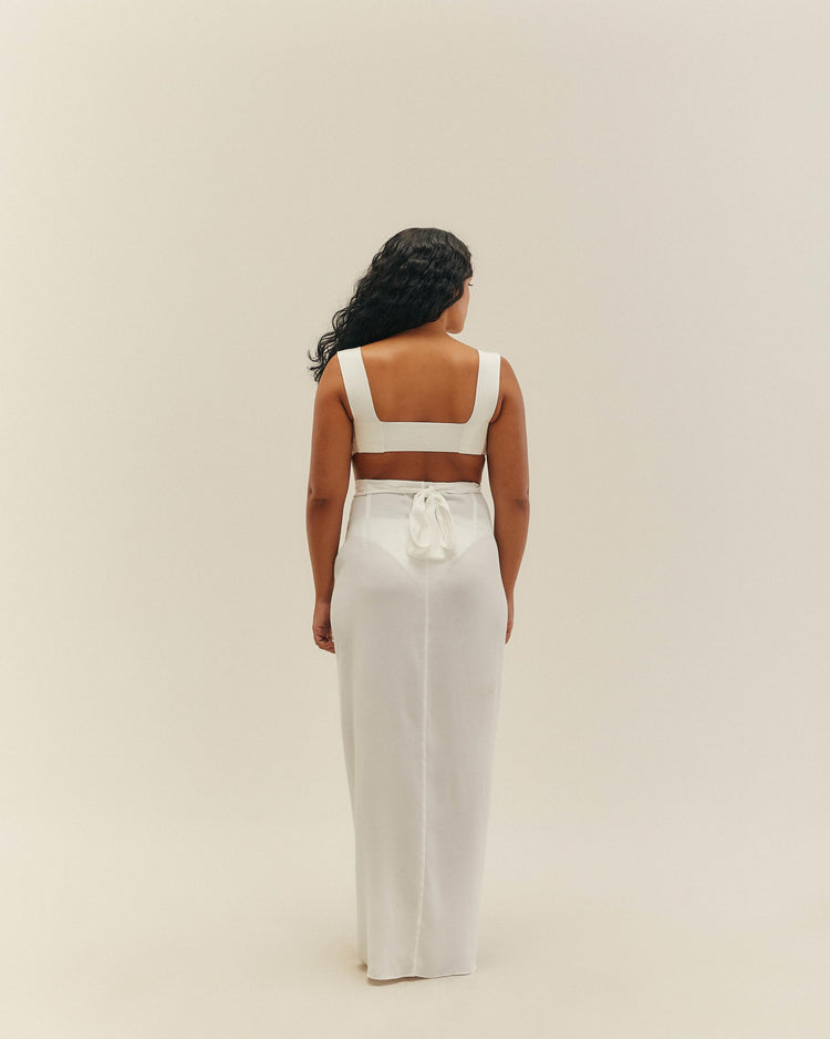 KNIT AMANDA TOP OFF-WHITE