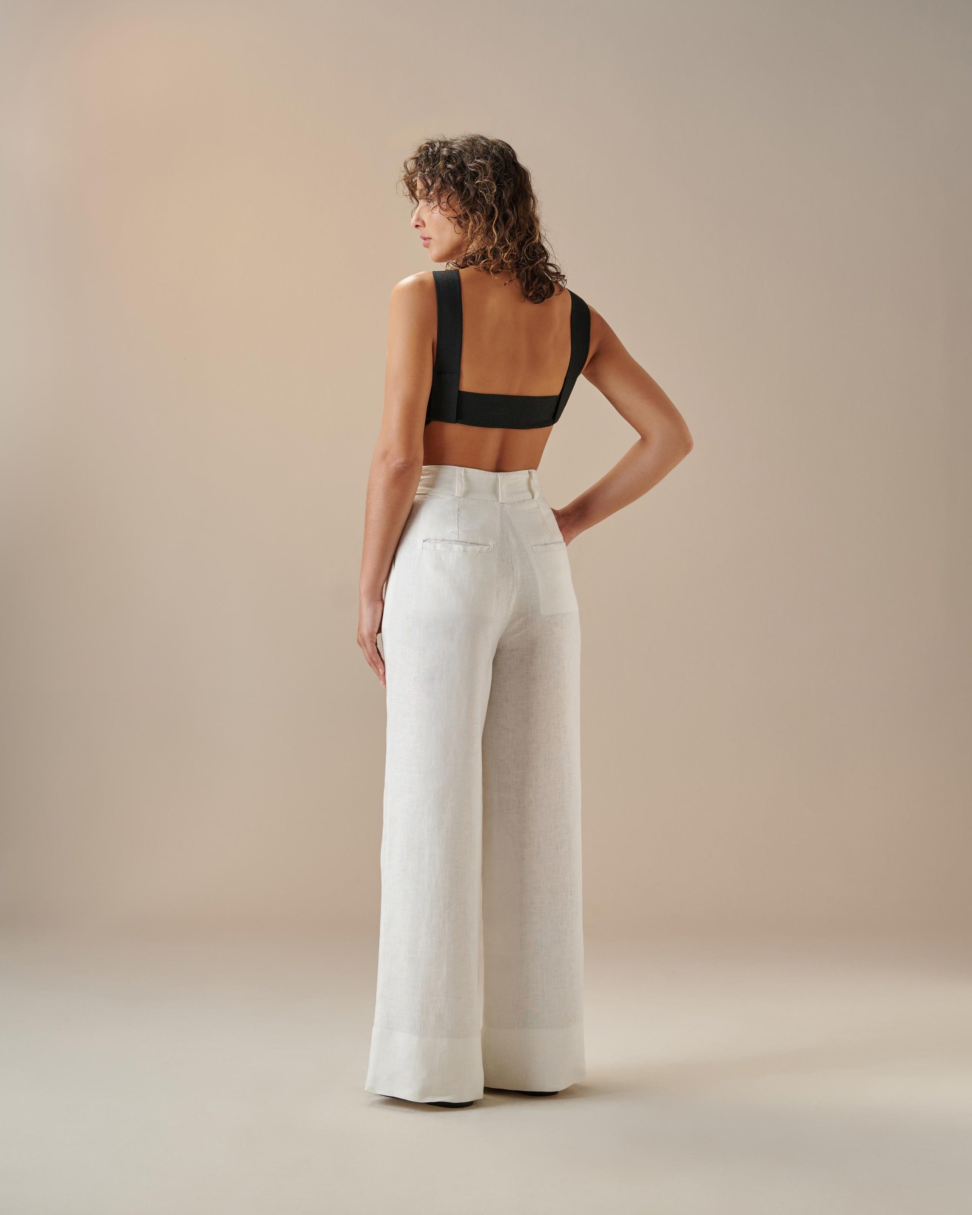 KNIT STRAPS TOP BLACK