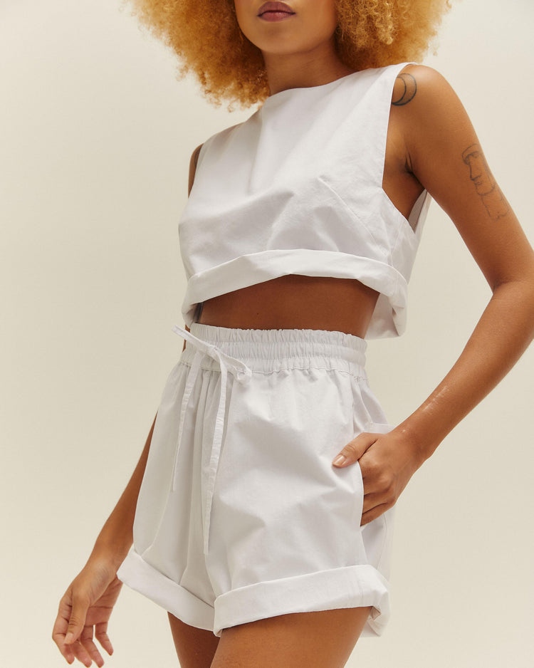 DORA TOP BIANCO SPORCO