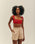 TOP AMANDA EN MAILLE ROUGE SHIFT