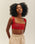 TOP AMANDA EN MAILLE ROUGE SHIFT