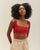 TOP AMANDA EN MAILLE ROUGE SHIFT