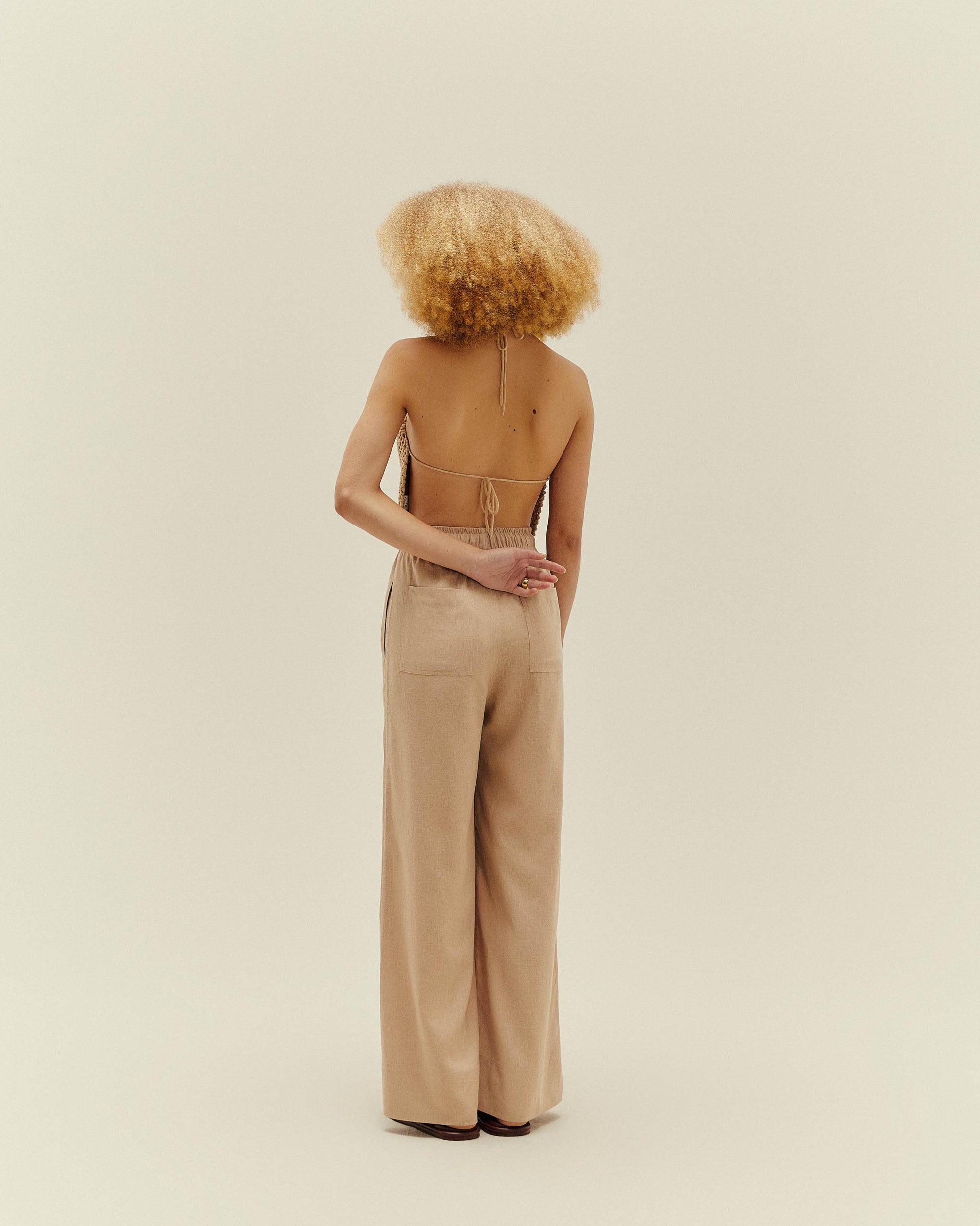 KNIT LAILA TOP CUBAN SAND
