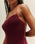TOP LAILA EN MAILLE BORDEAUX