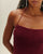 TOP LAILA EN MAILLE BORDEAUX