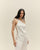 TOP ASIMMETRICO BIANCO SPORCO