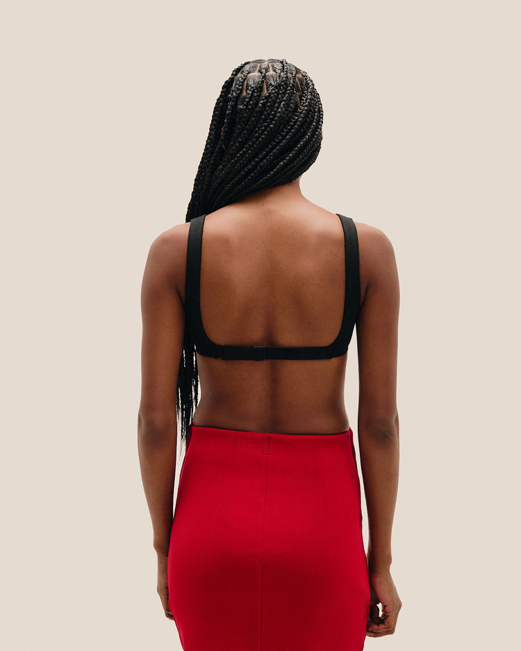 TOP IN MAGLIA JULIANA ROSSO SHIFT