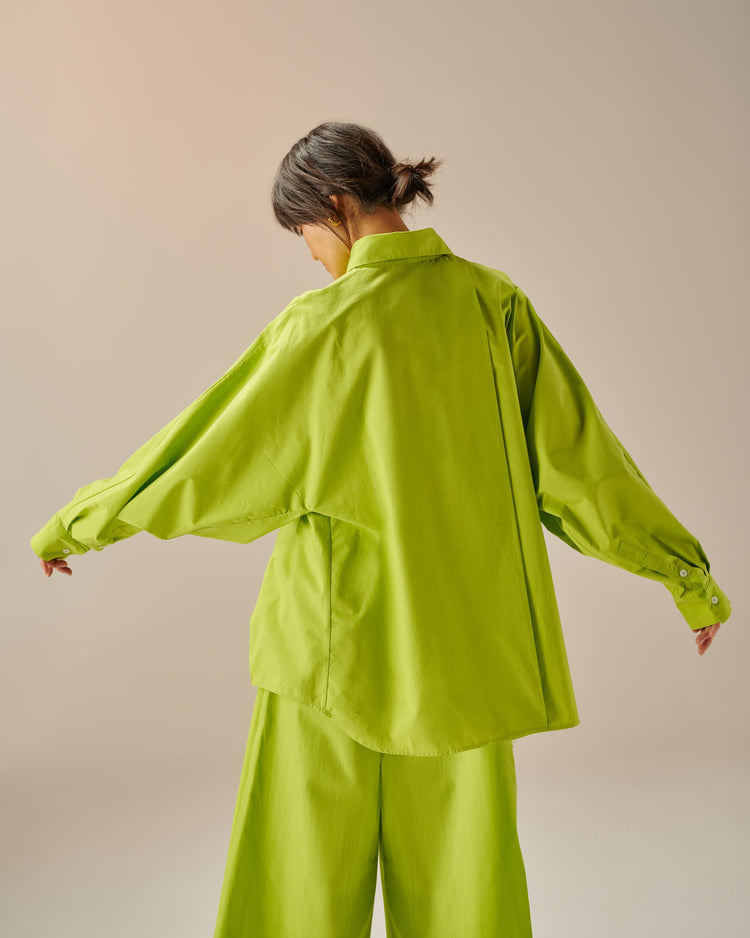 OVERSIZED SHIRT LUMINI GREEN
