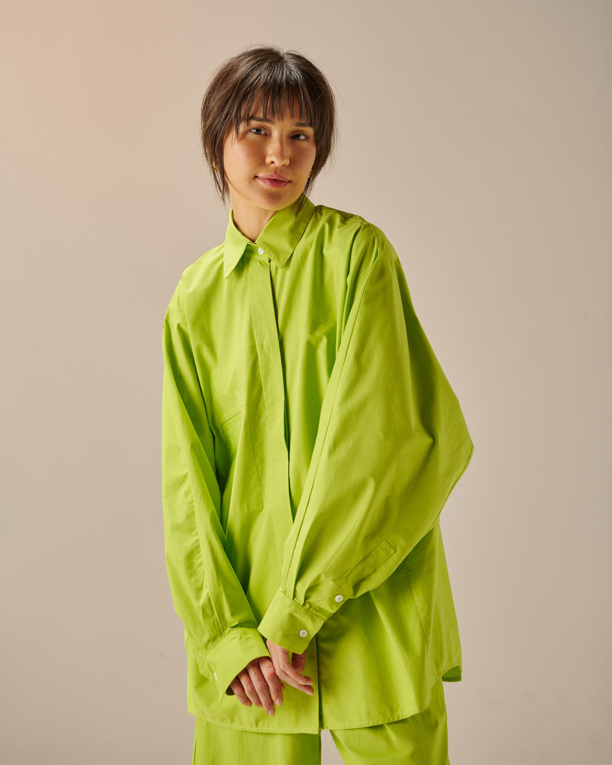 OVERSIZED SHIRT LUMINI GREEN