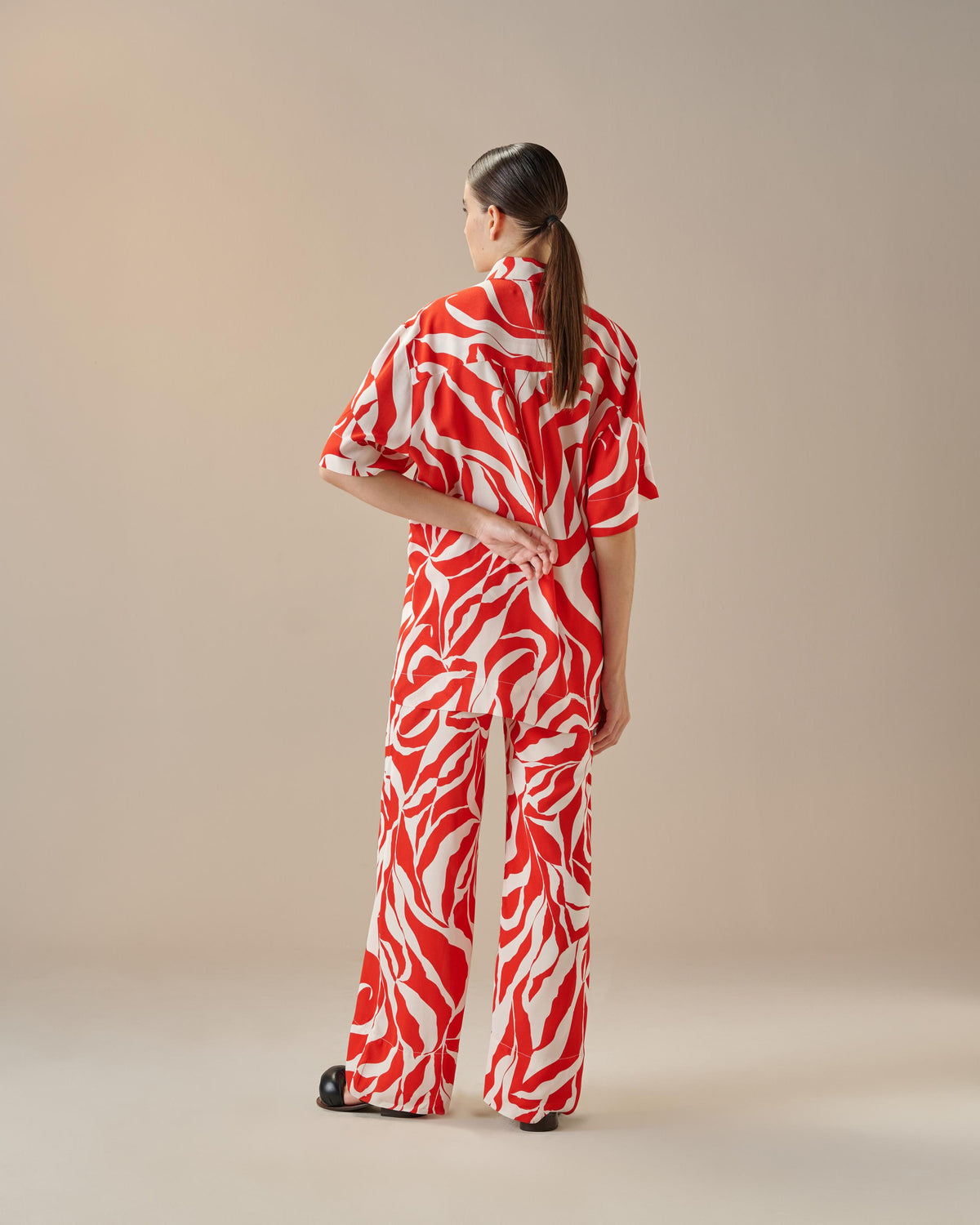 CAMICIA FLORA CON STAMPA AREALE