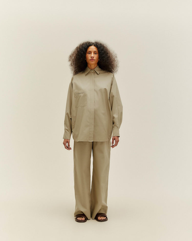 OVERSIZED SHIRT GREEN