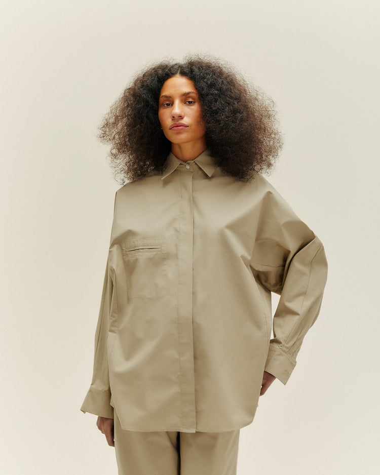 OVERSIZED SHIRT GREEN