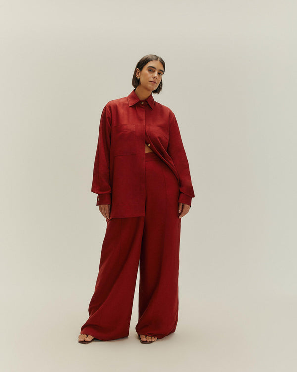 JOANA SHIRT BORDEAUX