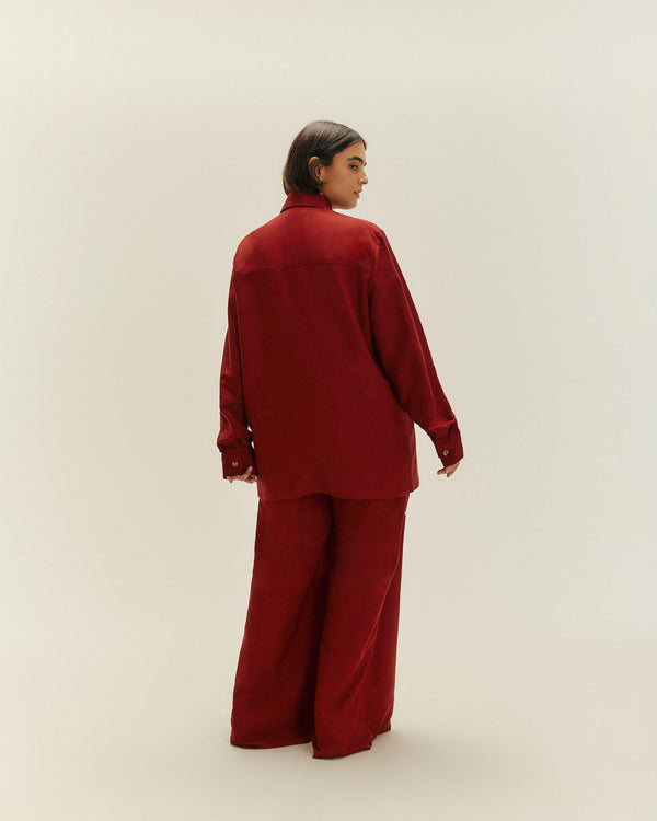 JOANA SHIRT BORDEAUX