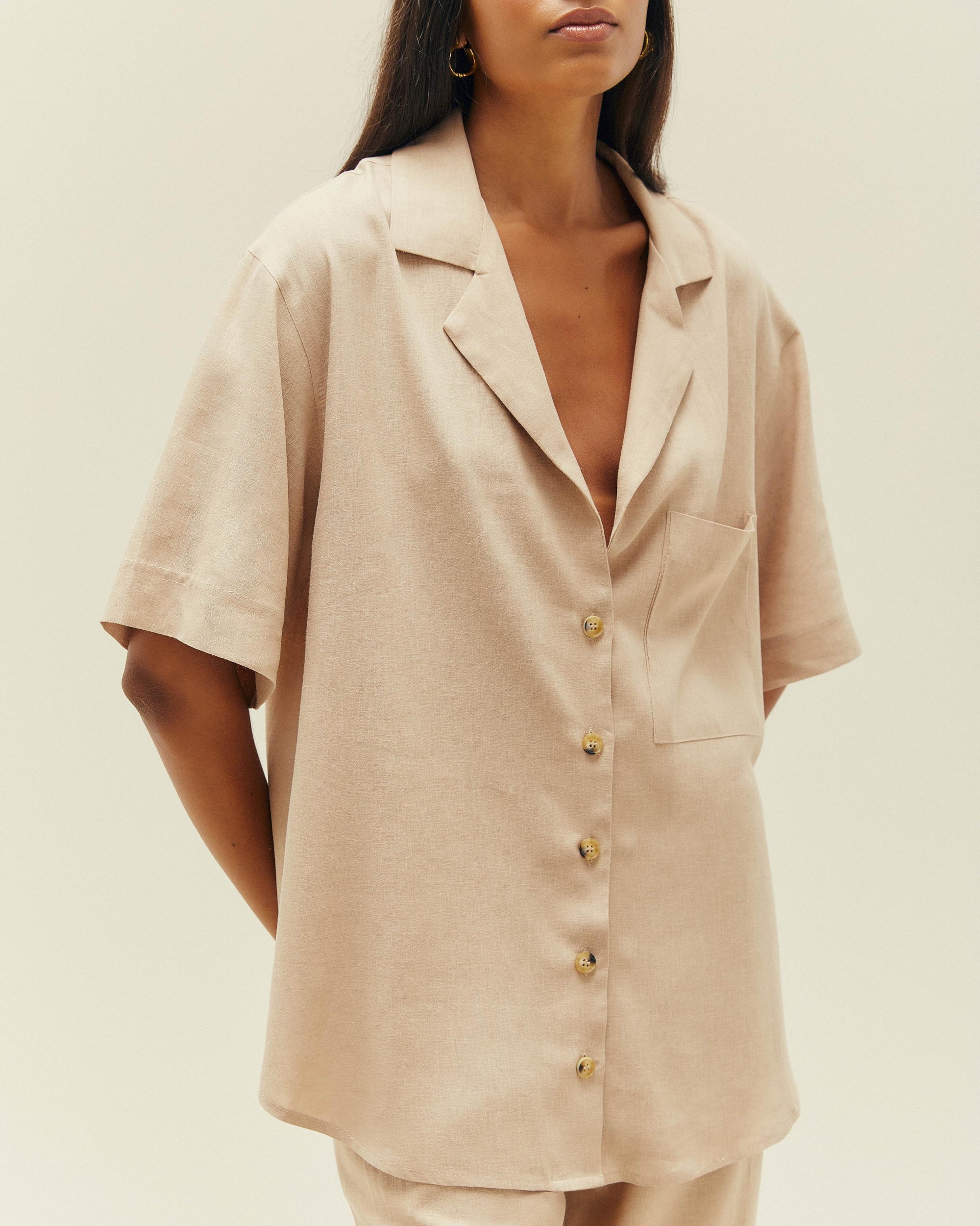 CAMISETA THIAGO BEIGE