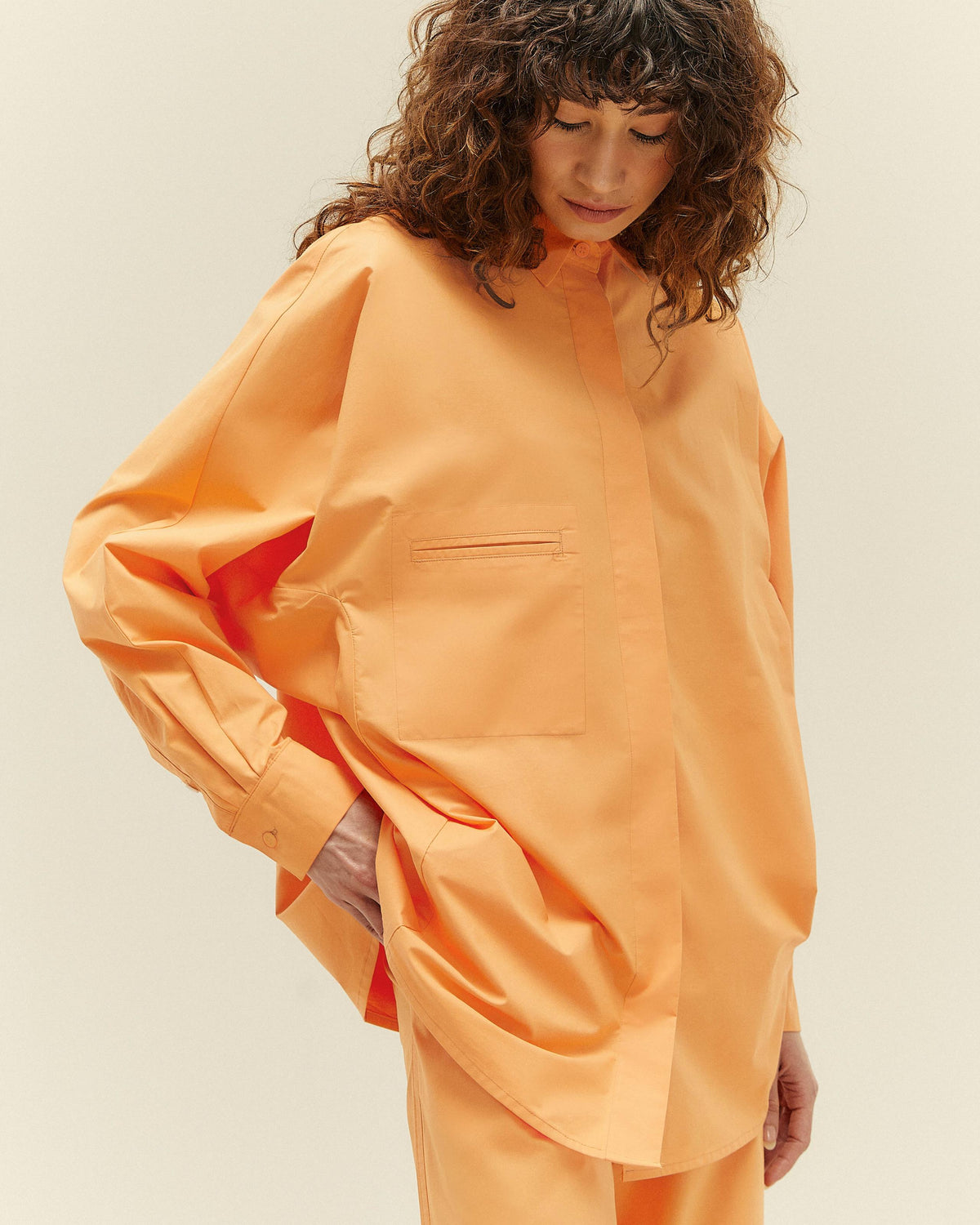 OVERSIZED APRICOT SHIRT